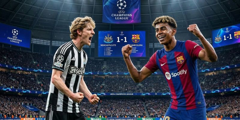 Phong độ của Barcelona vs Newcastle United