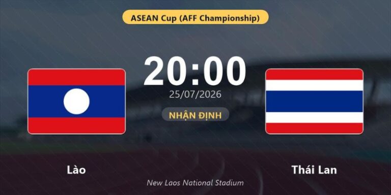 Nhận Định Lào Vs Thái Lan Lúc 20H00 Ngày 25/07 - AFF Cup
